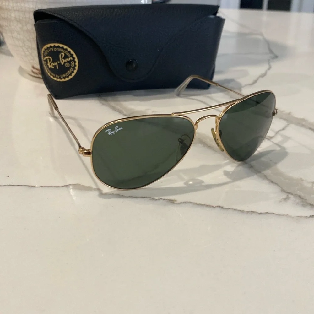 Ray-Ban Classic Gold Frame Sunglasses 3025